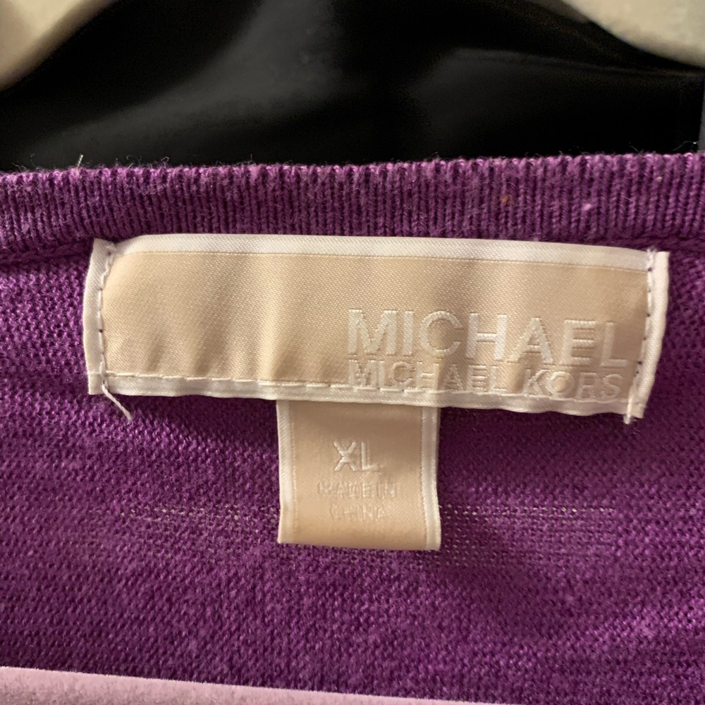 Magenta Michael Kors drape neck sweater